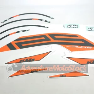 Kit stickers d'origine incomplet - KTM 125 Duke Black 2021-23 - 94008099200